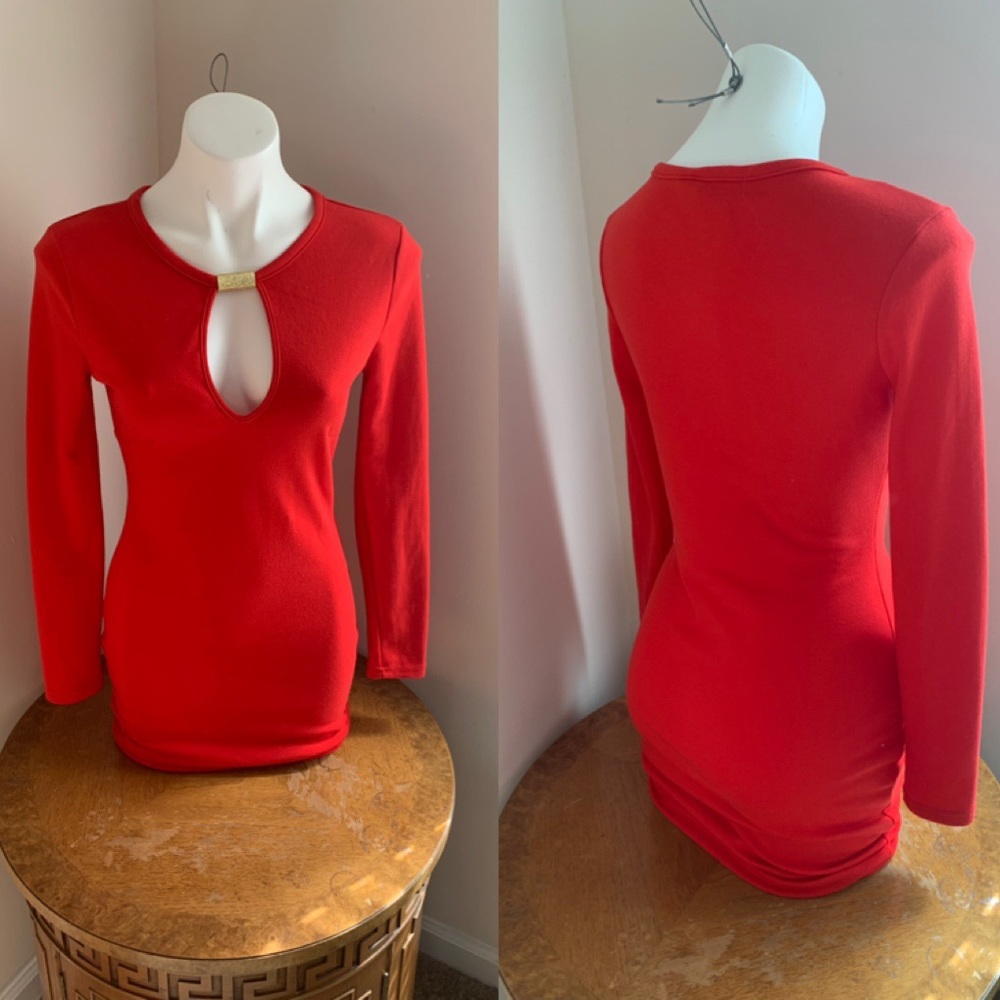 Red dress good for the holidays  comfortable